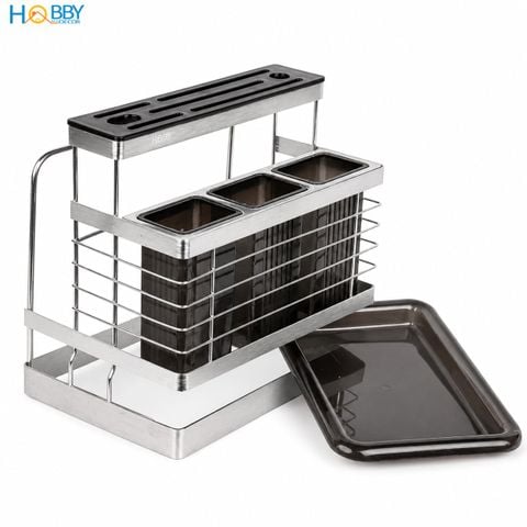 Kệ đựng đũa muỗng dao thớt đa năng inox 304 Hobby home decor KDMT