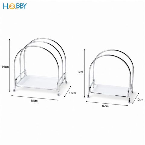 Kệ để thớt inox 304 Hobby Home Decor TT14 hoặc T15 - 1 hoặc 2 ngăn