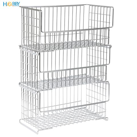 Kệ đựng đồ đa năng lắp tầng tiện dụng inox 304 Hobby home decor KRT2