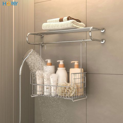 Kệ đựng đồ đa năng lắp tầng tiện dụng inox 304 Hobby home decor KRT2