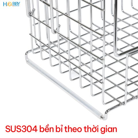 Kệ đựng đồ đa năng lắp tầng tiện dụng inox 304 Hobby home decor KRT2