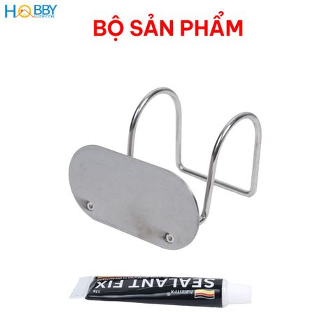 Móc treo dép nhà inox 304 gắn tường không khoan Hobby Home Decor MTD1