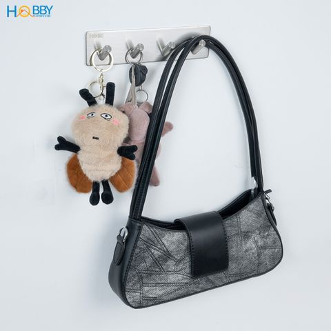Móc treo quần áo 4 chấu inox 304 dán tường Hobby home decor 4V110