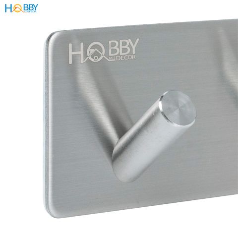 Móc treo quần áo 4 chấu inox 304 dán tường Hobby home decor 4V110