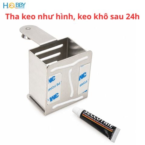 Bộ kệ để bàn chải đánh răng kèm ly inox 304 Hobby Home Decor KBC5