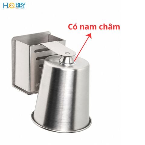 Bộ kệ để bàn chải đánh răng kèm ly inox 304 Hobby Home Decor KBC5