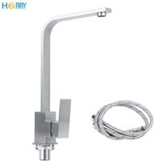 Vòi nước rửa chén nóng lạnh Inox 304 chân vuông Hobby Home Decor RCD2