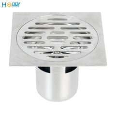 Phễu thoát sàn ngăn mùi hôi inox 304 size 12x12 Hobby home decor PTS1