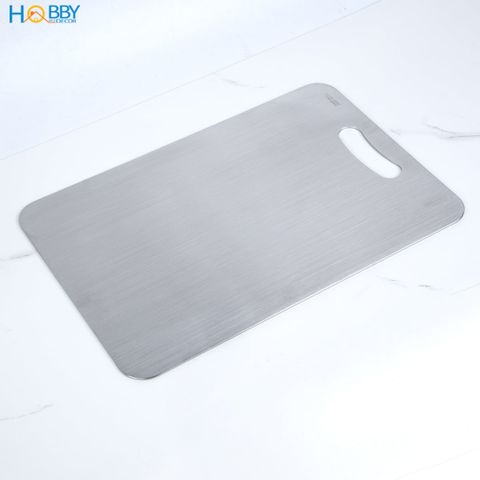 Thớt inox 304 kháng khuẩn dòng đặc ruột Hobby home decor TH 3 size tùy chọn