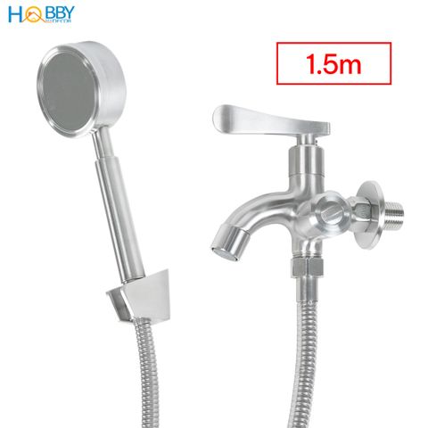Combo củ sen tay sen tắm hỗ trợ tăng áp inox 304 Hobby home decor CST3