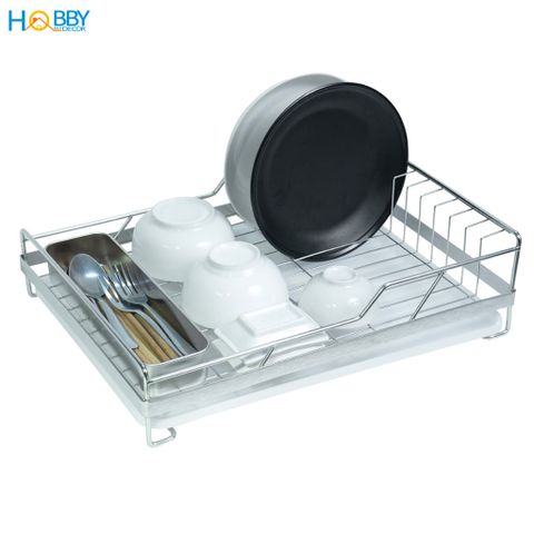 Kệ chén đa năng kèm ống đũa inox 304 Hobby home decor KC8