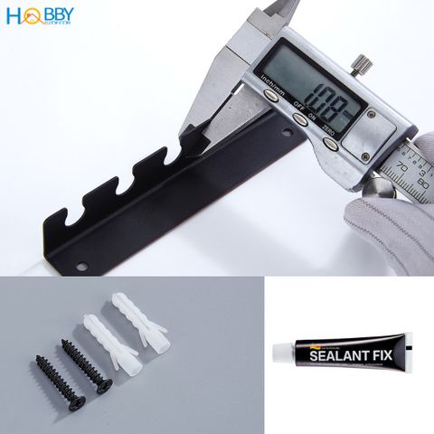 Giá treo 5 bàn chải gắn tường Hobby home decor DK2 có keo dán đinh ốc