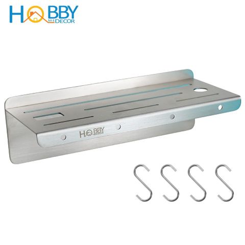 Kệ để dao kéo Inox 304 dán tường HOBBY Home Decor KDT có sẵn 4 móc treo - kèm keo dán