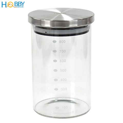 Hủ thủy tinh để hạt nắp Inox 304 kín ron HOBBY Home Decor TTI 3 size