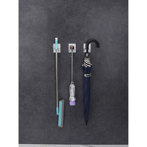 Combo 2 móc treo cán chổi dán tường inox 304 Hobby home decor CV2