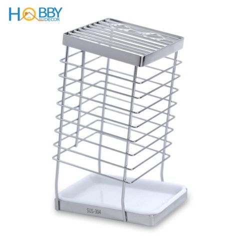 Kệ để dao kéo nhà bếp inox 304 có khay nhựa Hobby Home Decor DD25