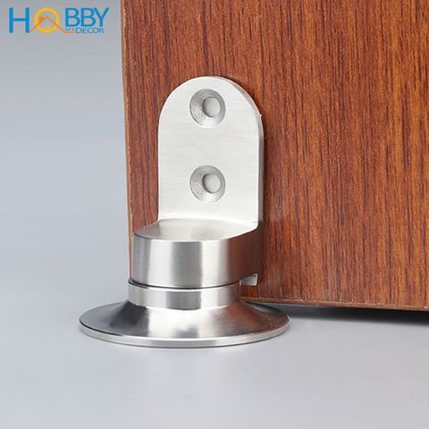 Bộ chặn cửa chống va đập nam châm hít dán sàn inox 304 Hobby Home Decor CC5