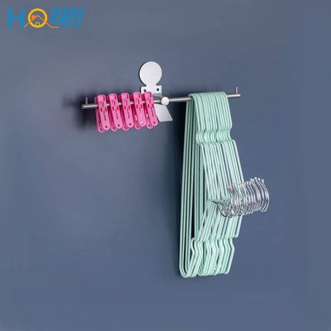 Giá treo móc phơi quần áo gắn tường Hobby home decor GPM3 có keo dán