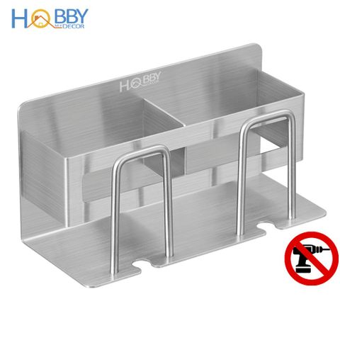 Kệ đựng bàn chải đánh răng 2 ngăn inox 304 Hobby home decor CD3M