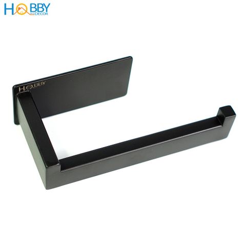 Giá treo giấy vệ sinh inox 304 sơn đen dán tường Hobby Home Decor G20