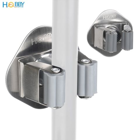 Combo 2 móc treo cán chổi dán tường inox 304 Hobby home decor CV3