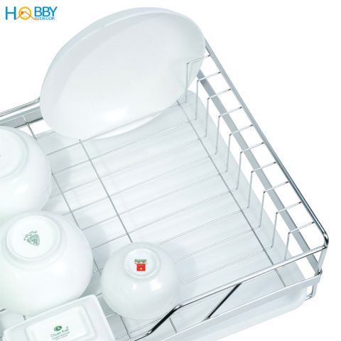 Kệ chén đa năng kèm ống đũa inox 304 Hobby home decor KC8