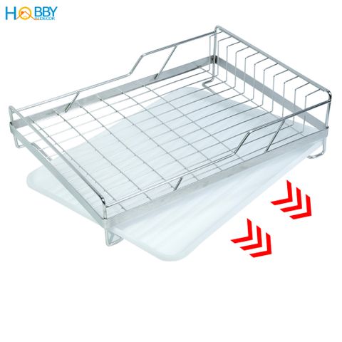 Kệ chén đa năng kèm ống đũa inox 304 Hobby home decor KC8