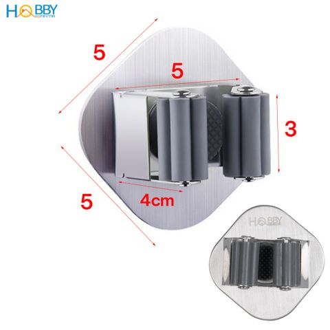 Combo 2 móc treo cán chổi dán tường inox 304 Hobby home decor CV3
