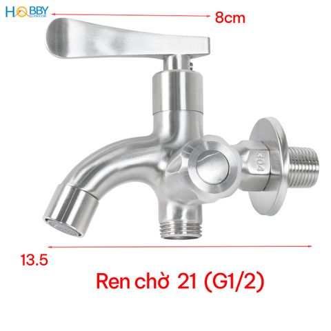 Combo củ sen tay sen tắm hỗ trợ tăng áp inox 304 Hobby home decor CST3