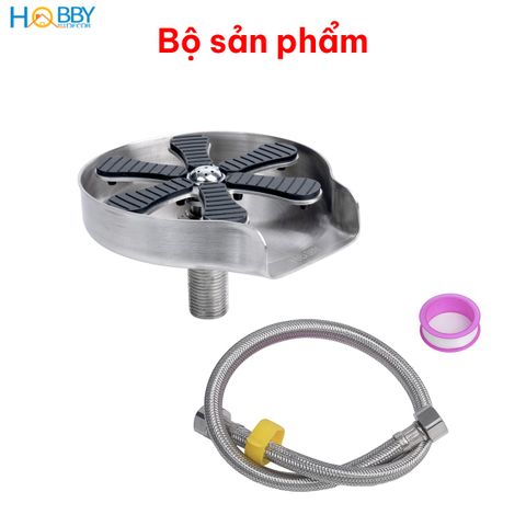 Vòi phun rửa ly gắn chậu áp suất mạnh HOBBY Home Decor VRLT inox 304