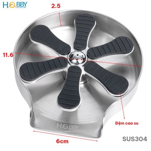 Vòi phun rửa ly gắn chậu áp suất mạnh HOBBY Home Decor VRLT inox 304