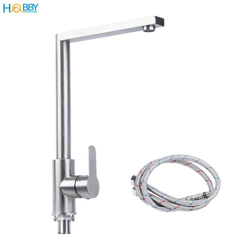 Vòi rửa chén bát nóng lạnh cao cấp inox 304 Hobby home decor RCDV