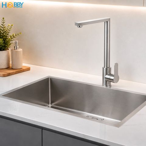 Vòi rửa chén bát nóng lạnh cao cấp inox 304 Hobby home decor RCDV