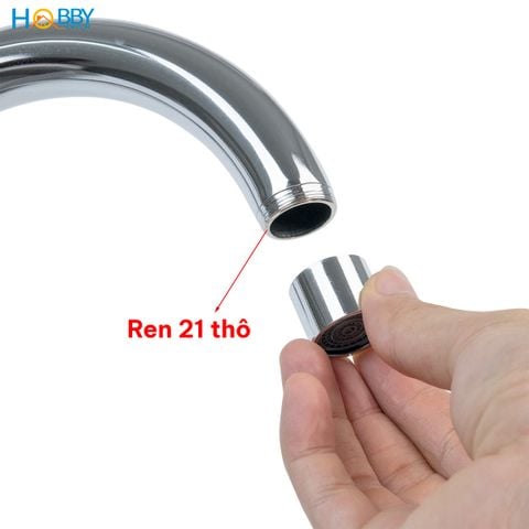 Vòi rửa chén lạnh gắn chậu inox 304 bóng khớp bi Hobby home decor RL2