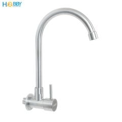 Vòi rửa chén thân lạnh đơn gắn tường inox 304 Hobby home decor VT5