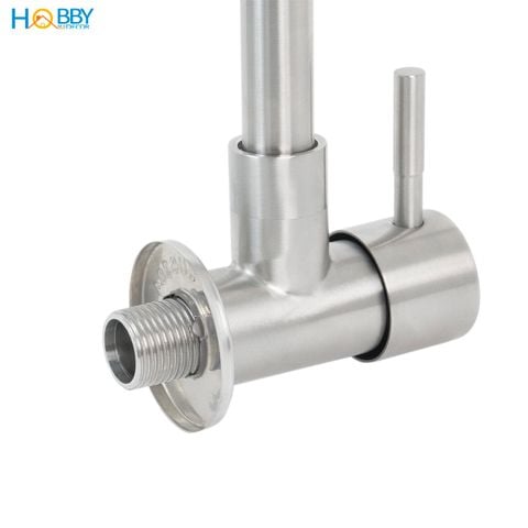 Vòi rửa chén thân lạnh đơn gắn tường inox 304 Hobby home decor VT5