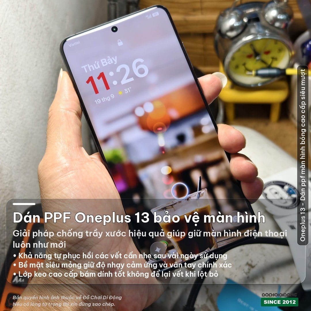 Miếng dán PPF Oneplus 13 chống trầy xước trong, nhám cao cấp