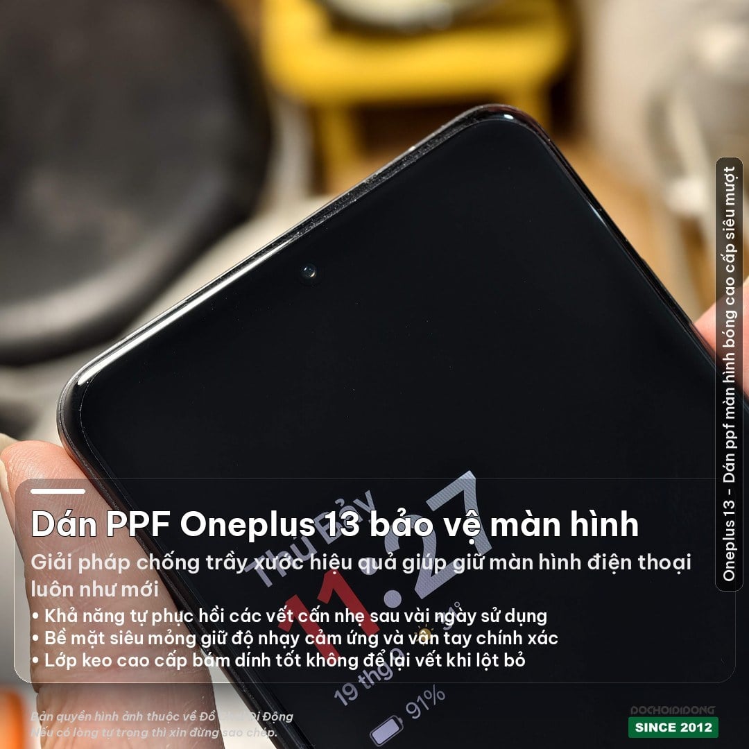 Miếng dán PPF Oneplus 13 chống trầy xước trong, nhám cao cấp