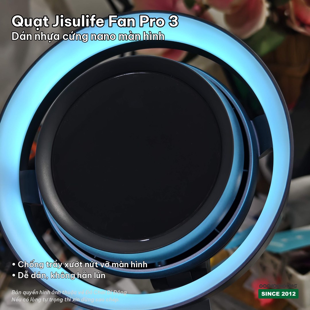 Miếng dán màn hình nhựa cứng Nano cho quạt Jisulife Fan Pro 3