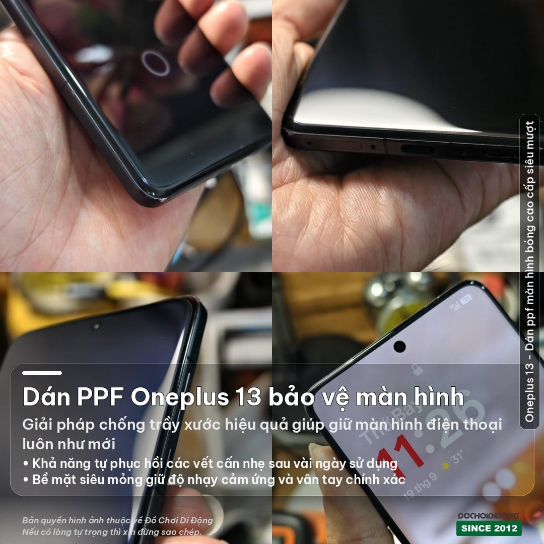 Miếng dán PPF Oneplus 13 chống trầy xước trong, nhám cao cấp