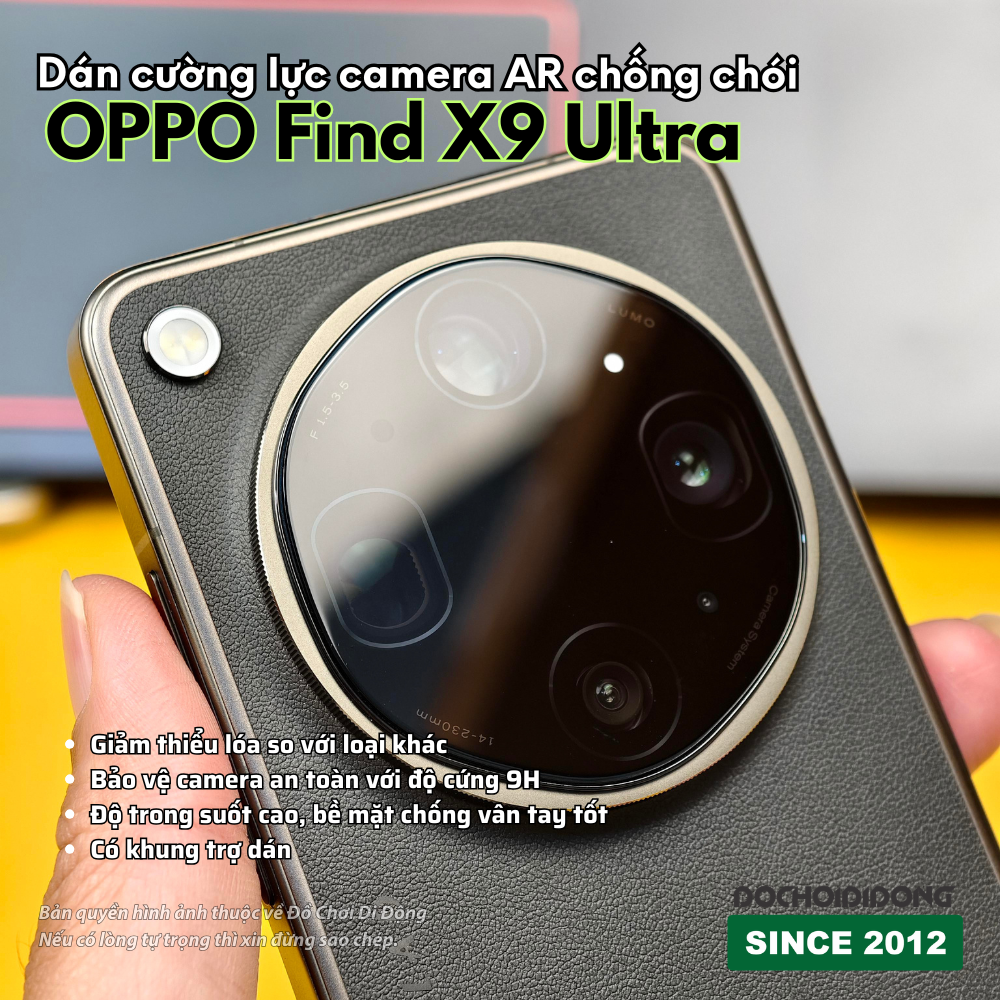 Miếng Dán Cường Lực Camera Chống Chói ZACASE Oppo Find X8 - X8s+ - X8 Pro - X8s - X8 X9 Ultra