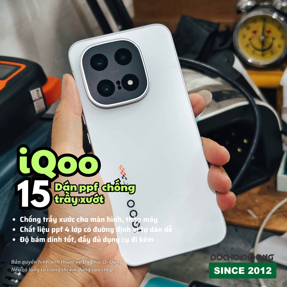 Dán PPF Chống Trầy Xước Full Body/Màn Hình iQOO 15 (Nhám/Bóng) - Thiết Kế Cho Game Thủ