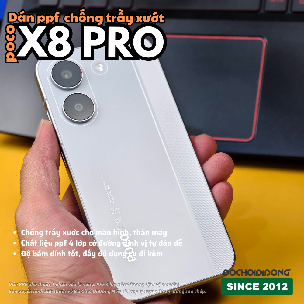 Miếng Dán PPF Chống Trầy Xước Full Body - Màn Hình X8 Pro (Nhám/Bóng)