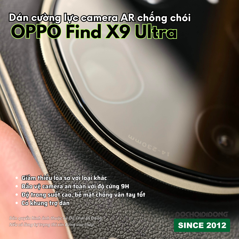 Miếng Dán Cường Lực Camera Chống Chói ZACASE Oppo Find X8 - X8s+ - X8 Pro - X8s - X8 X9 Ultra