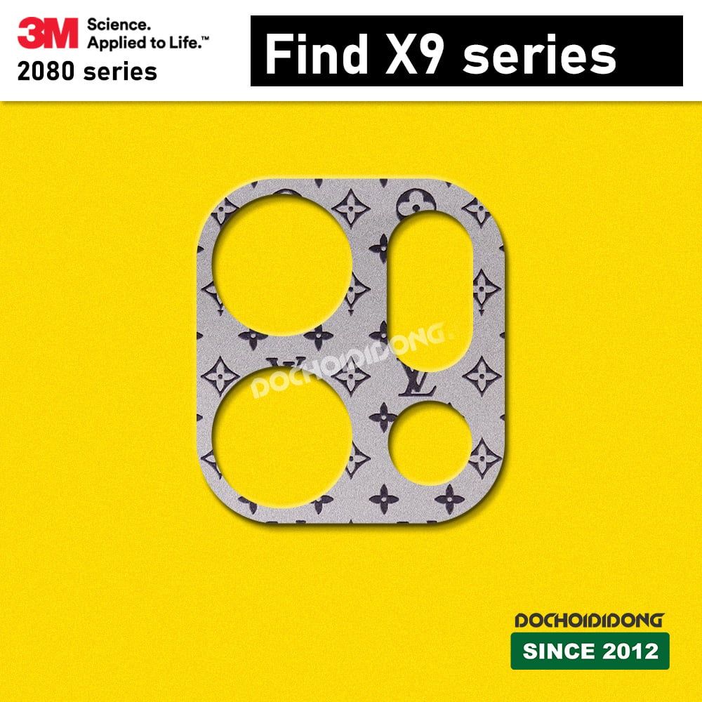 Dán Skin 3M Bảo Vệ Camera Oppo Find X9 / X9 Pro / X9 Ultra (Vân Nổi 3D, Khoét Lỗ)