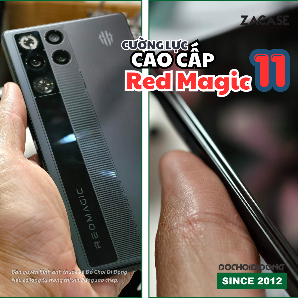 Miếng Dán cường lực màn hình&nbsp;Nubia Red Magic 10 11 10s Pro Plus Air&nbsp;Zacase All Clear Super Glass cao cấp