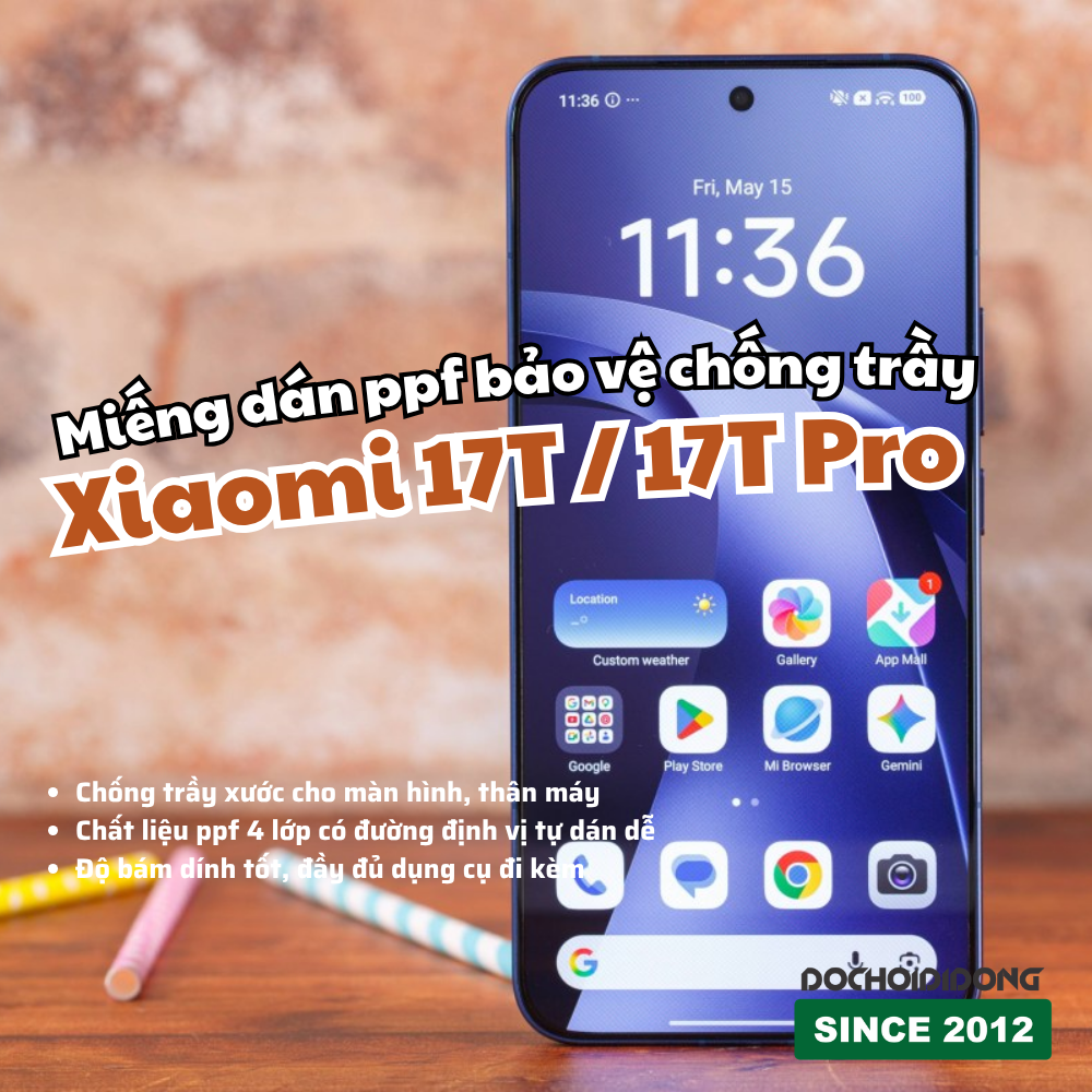 Miếng Dán PPF Full Máy Xiaomi 17T / Xiaomi 17T Pro – Chống Trầy Màn Hình & Camera, Thân Máy