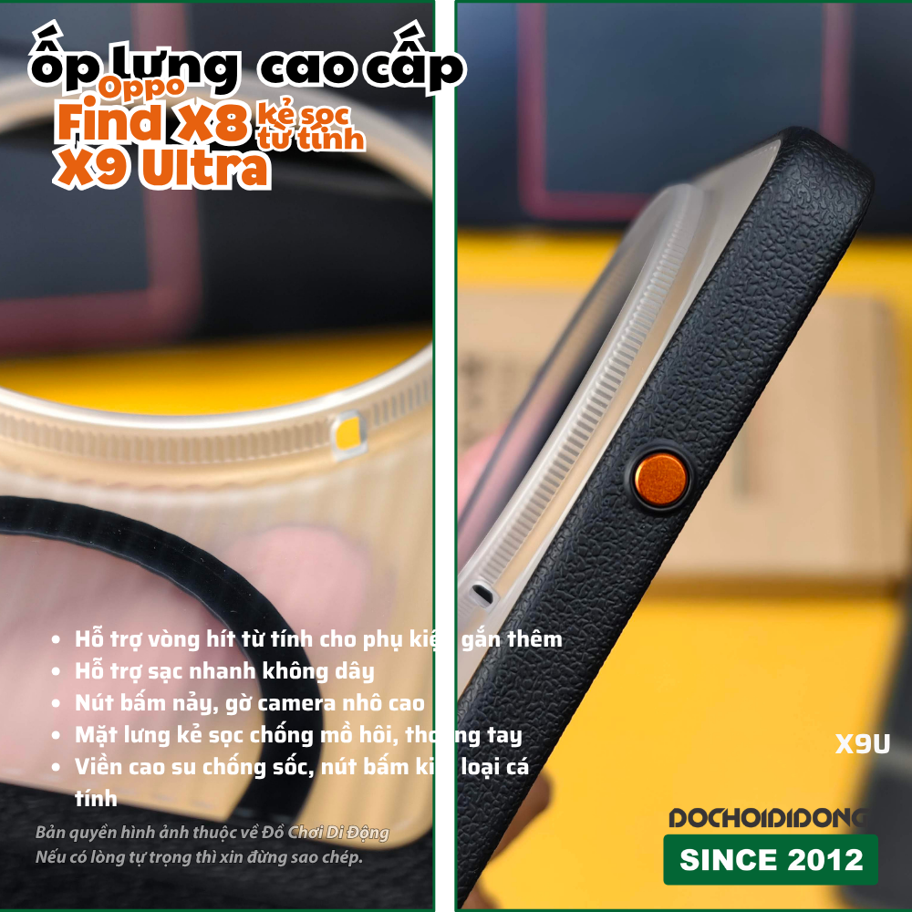 Ốp lưng kẻ sọc cao cấp Oppo Find X8 / X9 Ultra chống sốc có vòng nam châm