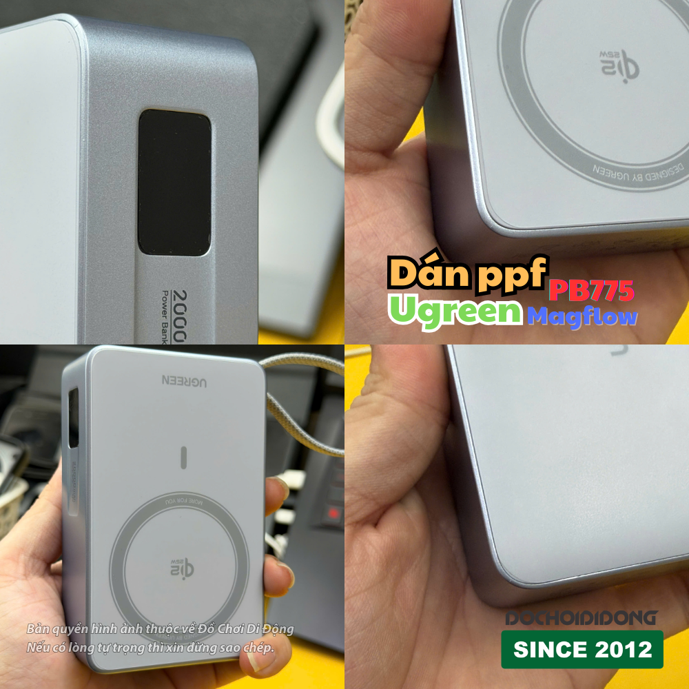 Miếng Dán PPF Ugreen MagFlow PB775: Chống Trầy Xước, Tự Phục Hồi, Dễ Dán Tại Nhà