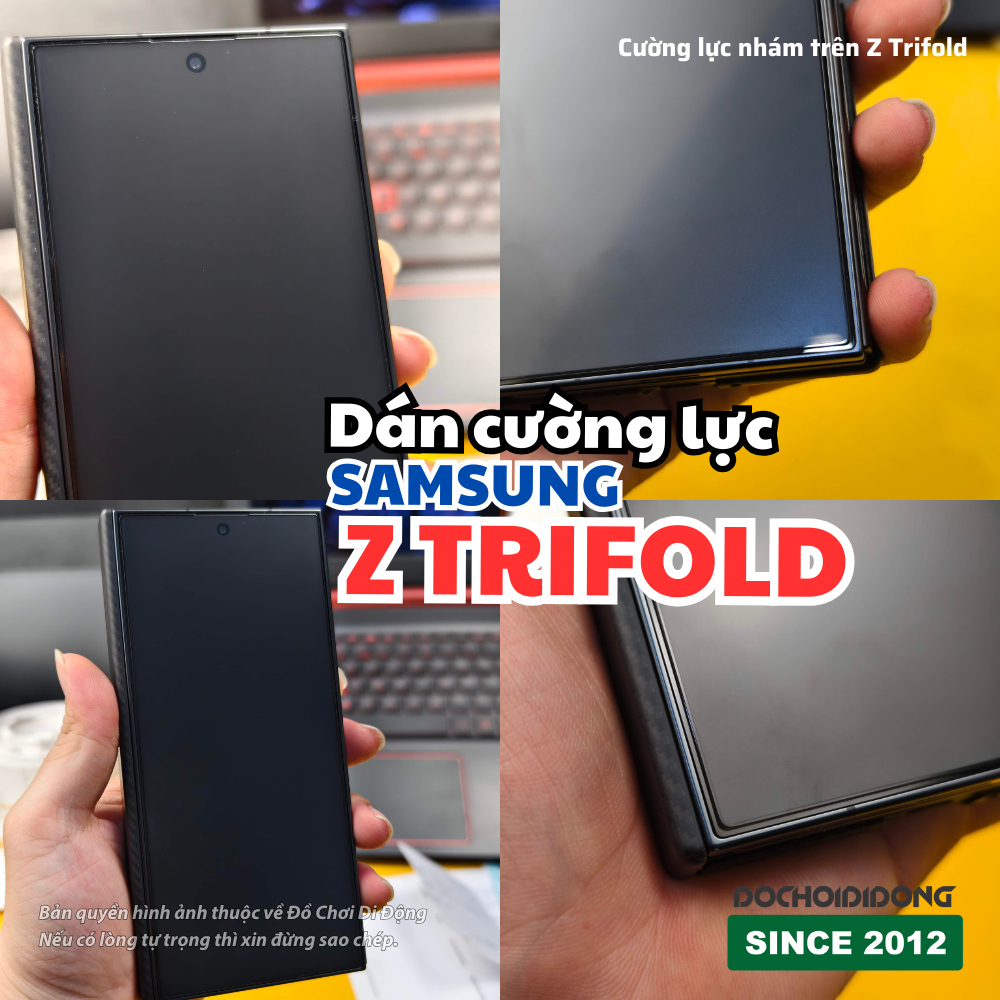 Kính cường lực màn hình ngoài Samsung Z TriFold – Trong suốt, nhám, chống nhìn trộm, vuốt mượt, bảo vệ màn hình phụ